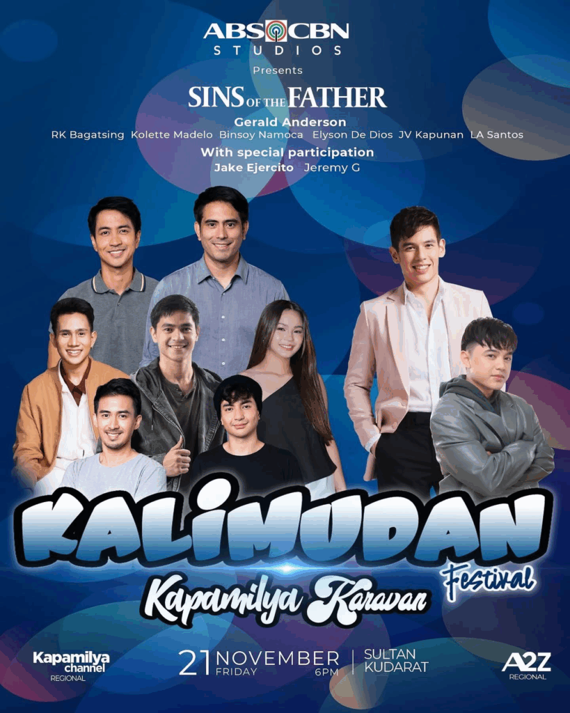 Kalimudan Festival Kapamilya Karavan 2025, featuring Sins of the Father Casts, Jake Ejercito, and Jeremy Glinoga