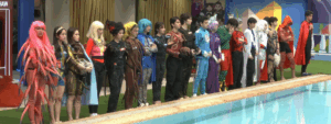 Pinoy Big Brother Celebrity Collab Edition 2.0 Housemates at the Pool Area regarding the 3rd Weekly Task Results given by Big Brother.