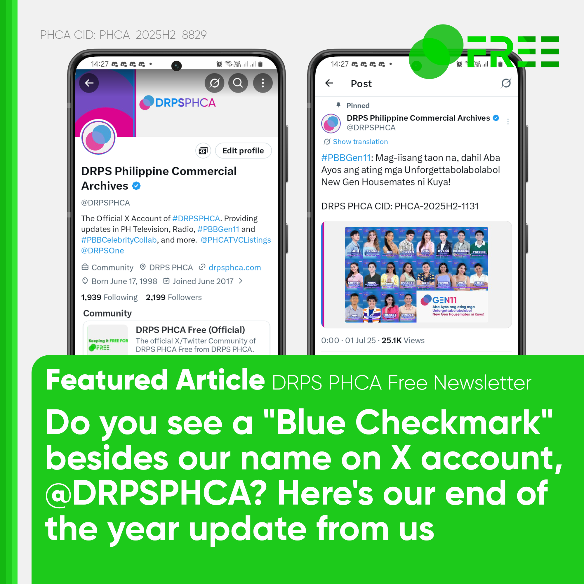 DRPS PHCA Weekly Newsletter - December 20 to 26, 2025