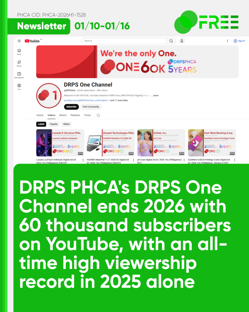 DRPS PHCA Free Newsletter – January 10 to 16, 2026