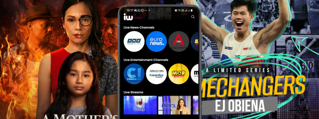 DRPS PHCA Free Update: iWant adds Cinema One, CNA, and Euronews live streams, and all other offerings in late-March 2026