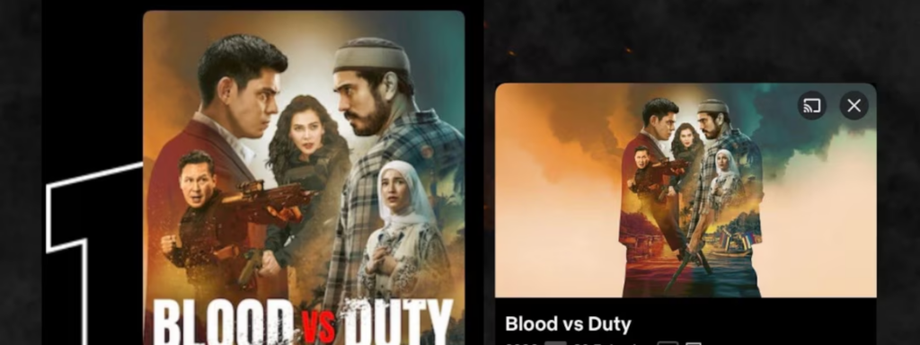 DRPS PHCA Free Entertainment: Blood vs. Duty leads Most Watched Series of Netflix PH