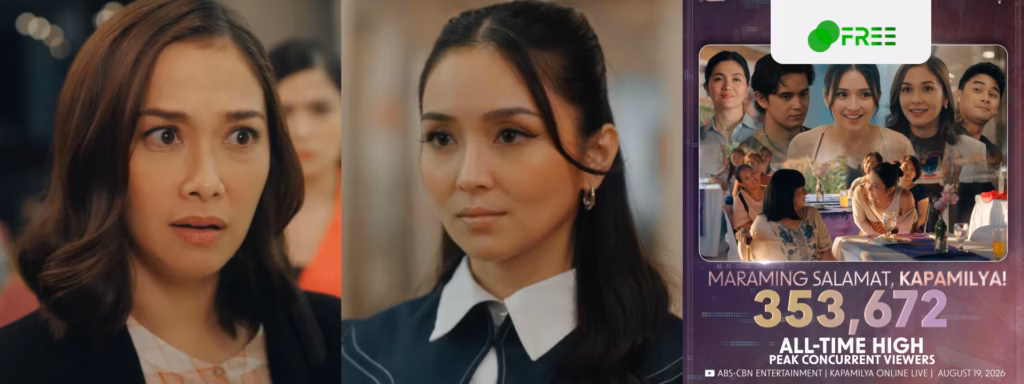 Entertainment: Someone Someday’s Billy vs. Abi scenes reached over 353,672 conc. viewers on Aug. 19